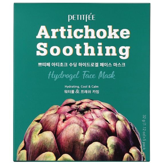 Hydrogel face mask ARTICHOKE Artichoke Soothing Hydrogel Face Mask Petitfee & Koelf 1 pcs